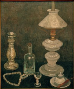 Still Life with Glass Lamp by Paula Modersohn Becker