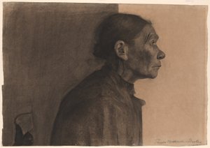 Woman in Profile, Turned Right