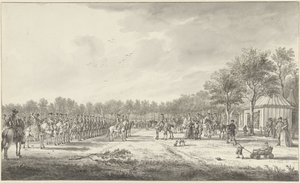 Review of the Cavalry by Prince William V on the Malieveld in The Hague, 1770