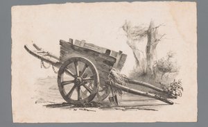 Cart with Two Wheels by Paulus Lauters (attributed to)