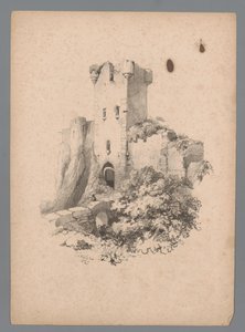 View of a Ruin of a Tower with Gate