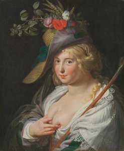 The Blonde Shepherdess by Paulus Moreelse