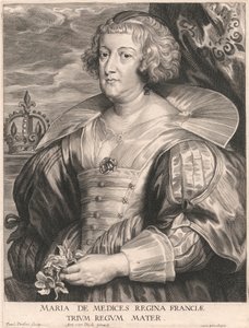 Maria de Medices Regina Franciae, Trium Regum Mater by Paulus Pontius