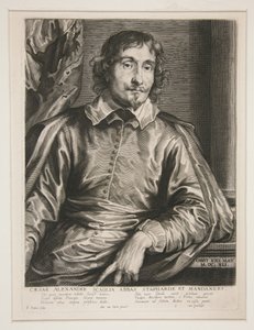 Portrait of Abbe Caesar Alexander Scaglia by Paulus Pontius