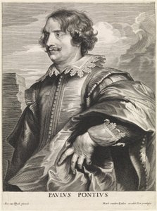 Portrait of the Engraver Paulus Pontius by Paulus Pontius
