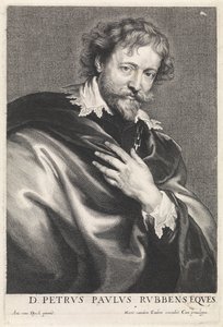 Portrait of the painter Peter Paul Rubens by Paulus Pontius