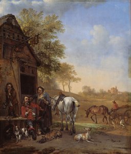 Resting Rider Before an Inn by Paulus Potter