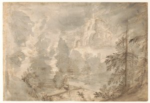 Mountain Landscape with Ruins by Paulus Willemsz. van Vianen