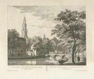 View of the Westerkerk and Westerhal from the Keizersgracht by Paulus van Liender