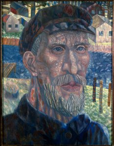 Member of Kolkhoz by Pawel Nikolajewitsch Filonow