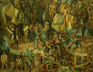 Composition. Ships, 1913-1915 by Pavel Nikolayevich Filonov