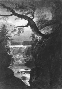Niagara Falls—Canadian Side by Moonlight