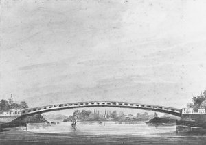 The Upper Bridge over the Schuylkill, Philadelphia—Lemon Hill in the Background