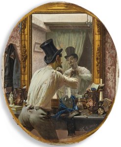 Frenchman Getting Ready for the Bal Populaire, 1863 by Pavel Petrovich Chistyakov