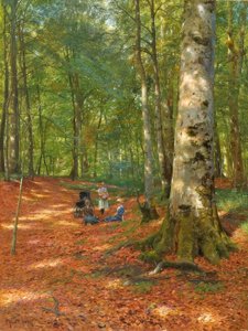 In the Forest Clearing by Peder Monsted