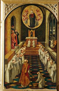 The Virgin Appears to a Community of Dominican Monks and Blesses Them by Pedro Berruguete