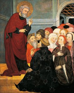 St Peter Preaching, by Pedro Serra