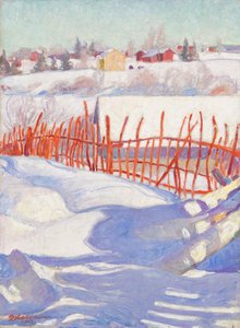 Village in Winter by Pekka Halonen