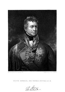 Sir Thomas Picton, British soldier, 19th century by Peltro William Tomkins