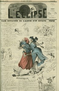 Detached page of a Zouave album. Cover in 