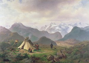 Motif from Kvikkjokk, 1862 by Per Daniel Holm