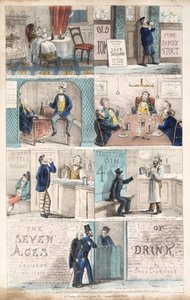 The Seven Ages of Drink, pub.c. 1872 by Percy Cruikshank