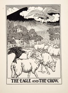The Eagle and the Crow, from A Hundred Fables of Aesop by Percy J. Billingshurst