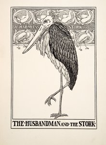 The Husbandman and the Stork, from A Hundred Fables of Aesop by Percy J. Billingshurst