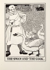 The Swan and the Cook, from Fontaine Fables, pub. 1905 by Percy J. Billingshurst