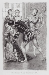 Dancing: The Cushion Dance, Elizabethan by Percy Macquoid