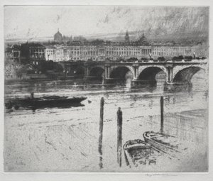 Waterloo Bridge by Percy Robertson