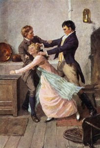 Illustration for Wuthering Heights by Emily Bronte by Percy Tarrant