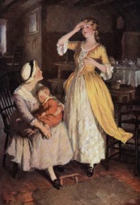 Illustration for Wuthering Heights by Emily Bronte by Percy Tarrant