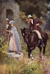 Illustration for Wuthering Heights by Emily Bronte by Percy Tarrant