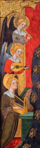 Madonna with Angels Playing Music (Detail) by Pere Serra (active around 1357-1406)