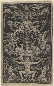 Panel of Ornament with a Satyress Feeding Two Children