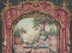 Backdrop for Vaudeville Stage, c. 1938