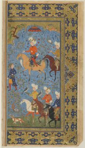 A Royal Hunt from a Shahnama (Book of Kings) by Firdawsi