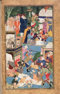 The Sacking of Isfahan in 1387 showing Timur