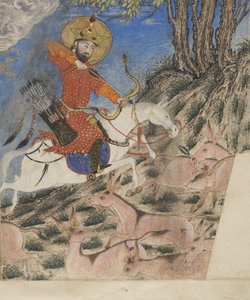 Bahram Gur Hunting Onagers