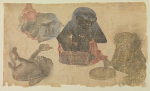 Four Captive Demons, 1470-1500 by Persian School