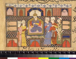 Ghiyath al-Din enthroned