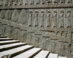 Guards of Susa and Persia. Reliefs of the eastern staircase of the Apadana, 6th century BC by Persian School