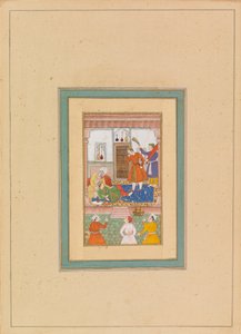 Interior with Figures by Persian School
