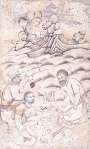 Three Young Men in a Landscape