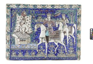 Tile from Tehran, 19th century by Persian School