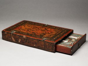 Tool kit depicting the Holy Family, c.1830