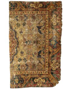 Unusual Small Tabriz Medallion Rug Fragment, North West Persia, First Half 16th Century