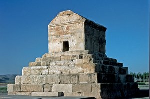 View of the Tomb of Cyrus II, Site of Pasargades, 6th Century BC by Persian School