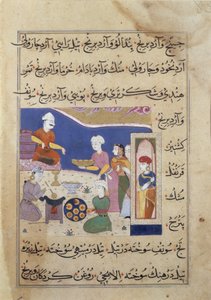Preparation of sweets for the Sultan of Mandu, from a manuscript on Indian cookery